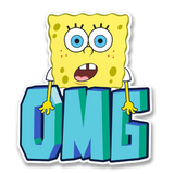 OMG SpongeBob Squarepants Sticker