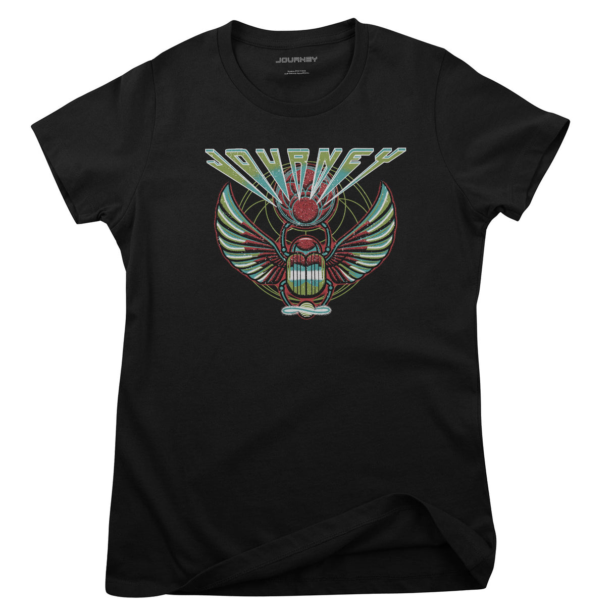 Journey - Green Scarab Girly Tee