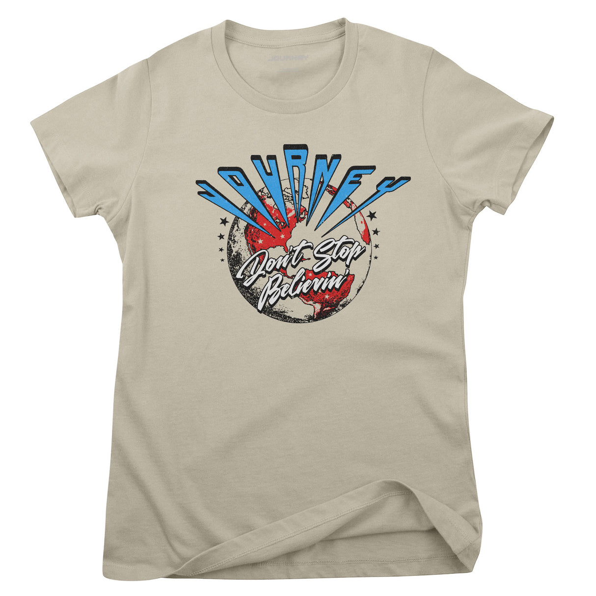 Journey - Don't Stop Believin' Globe Tour Girly Tee