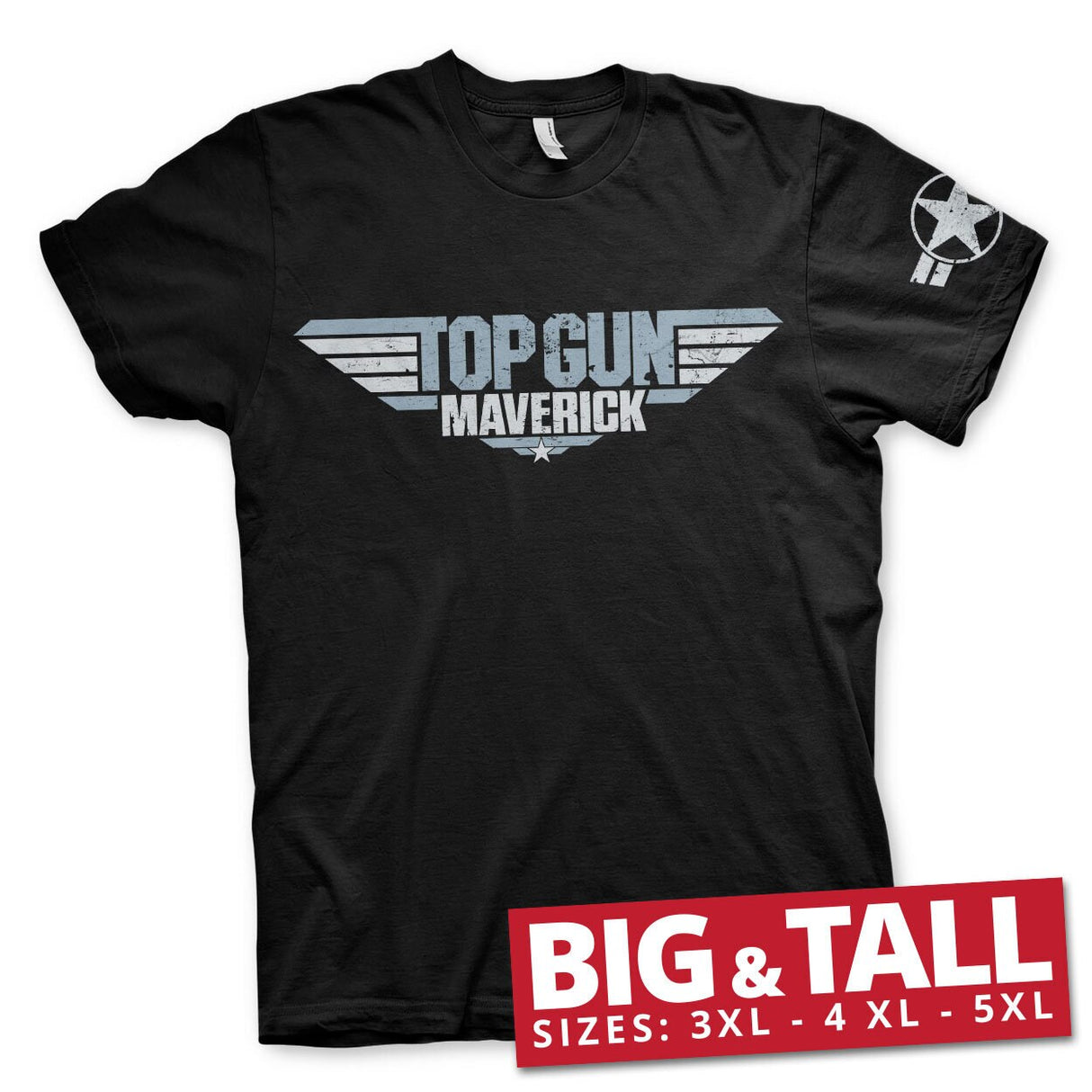 Top Gun Maverick Distressed Logo Big & Tall T-Shirt