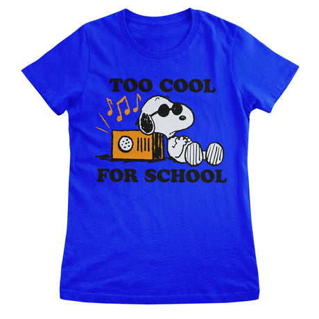 Snoopy - Too Cool For School Girly Tee