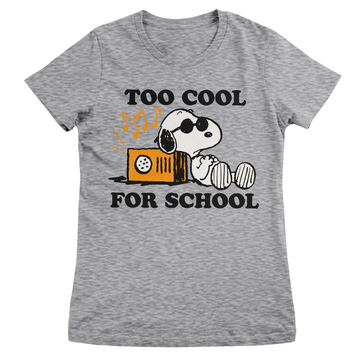 Snoopy - Too Cool For School Girly Tee