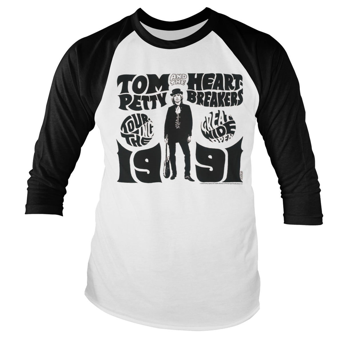 Tom Petty - Amsouth Poster T-Shirt Baseball Long Sleeve Tee