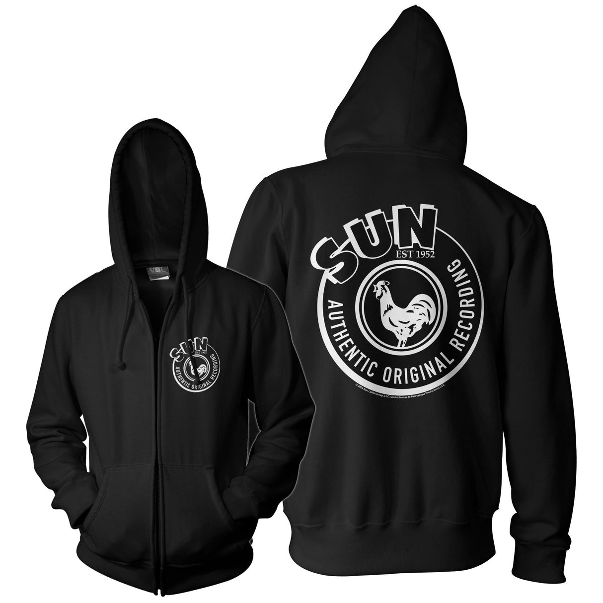 Sun - Authentic Original Recording Zipped Hoodie