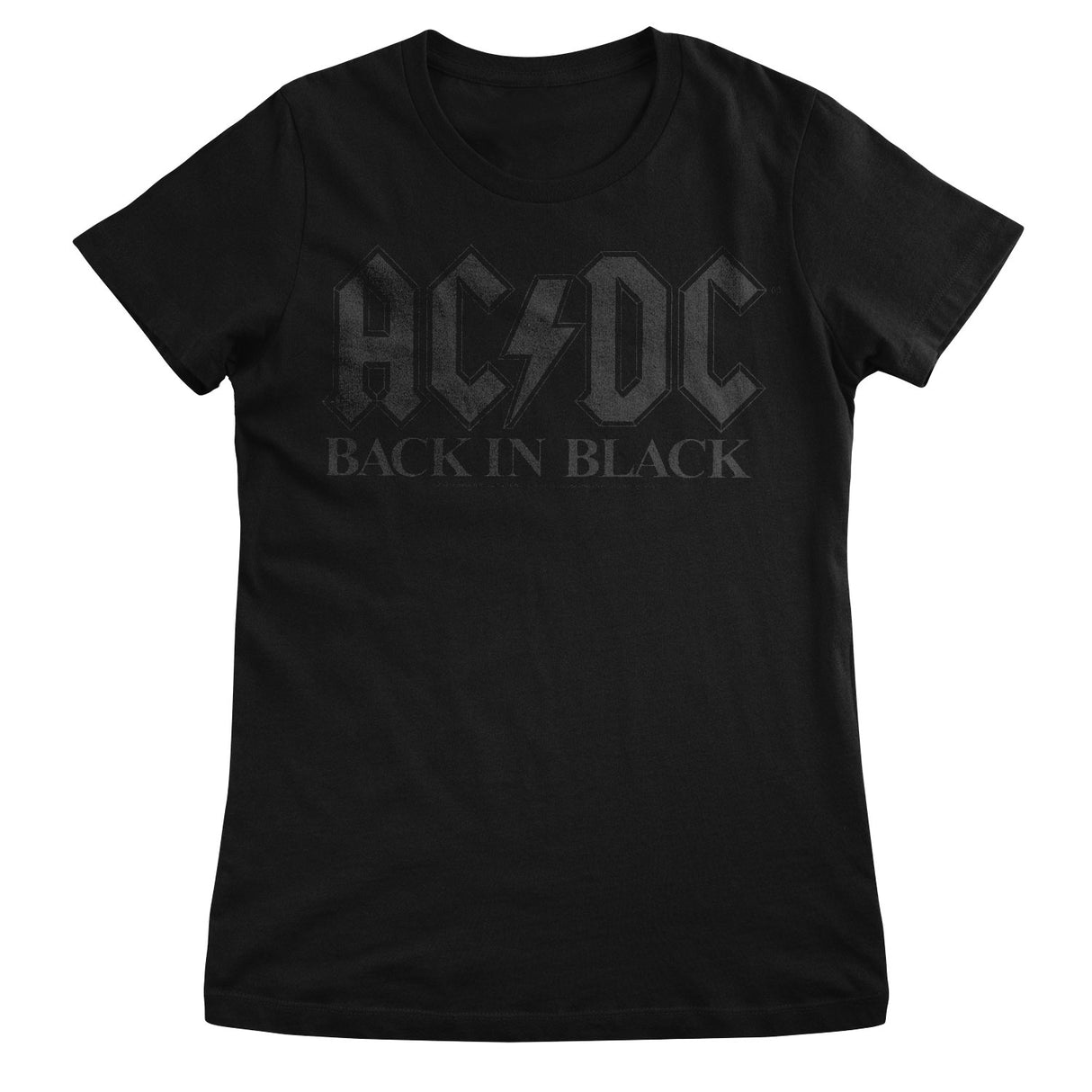 AC/DC Back In Black Girly Tee