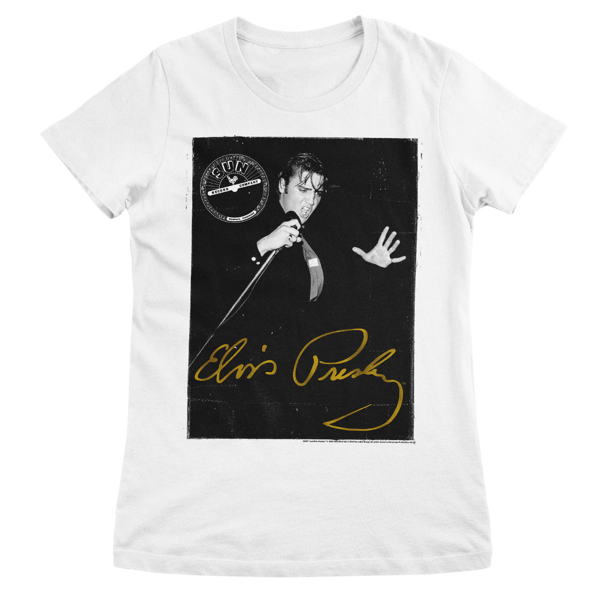 Elvis Presley Golden Signature Girly Tee