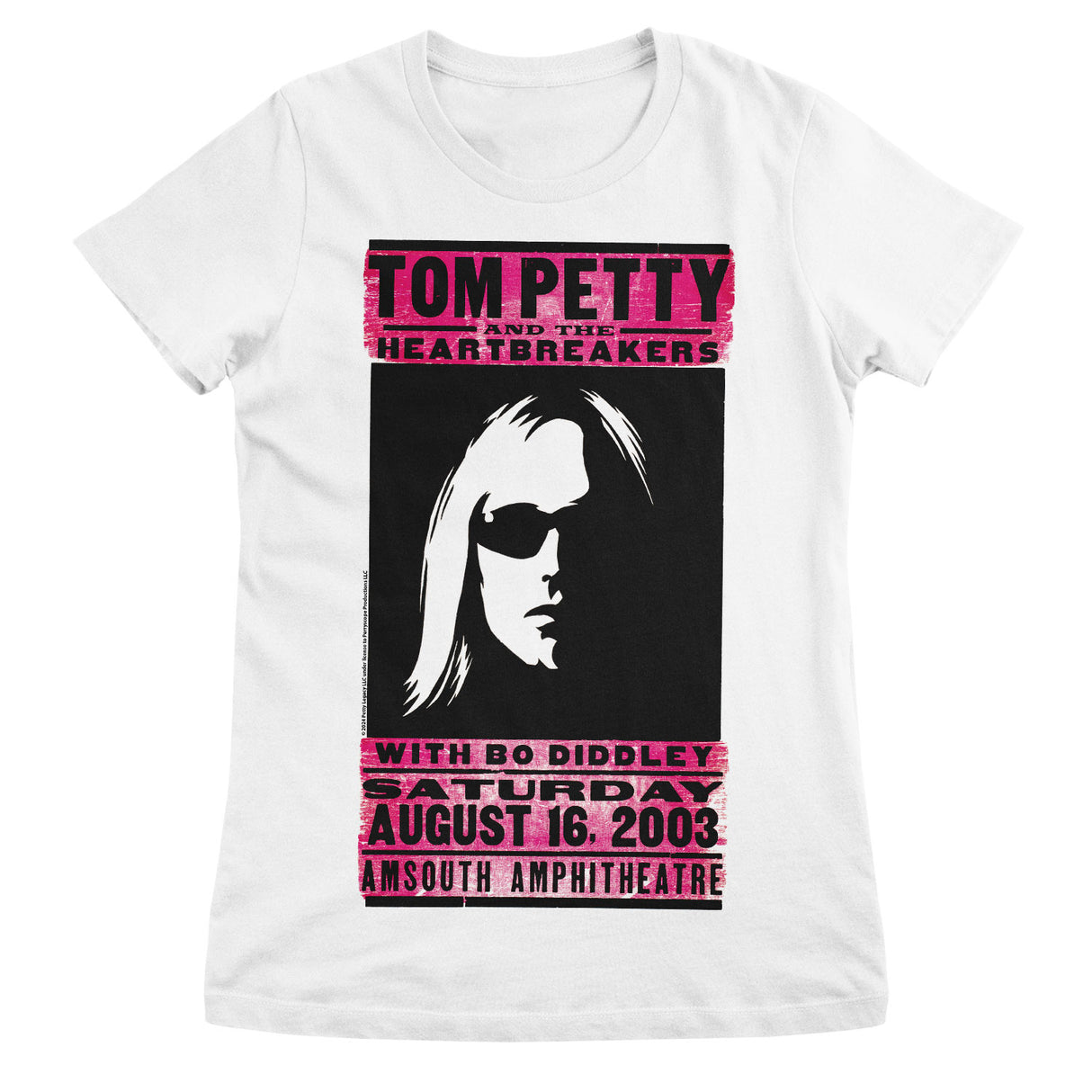 Tom Petty - Amsouth Poster T-Shirt Girly Tee