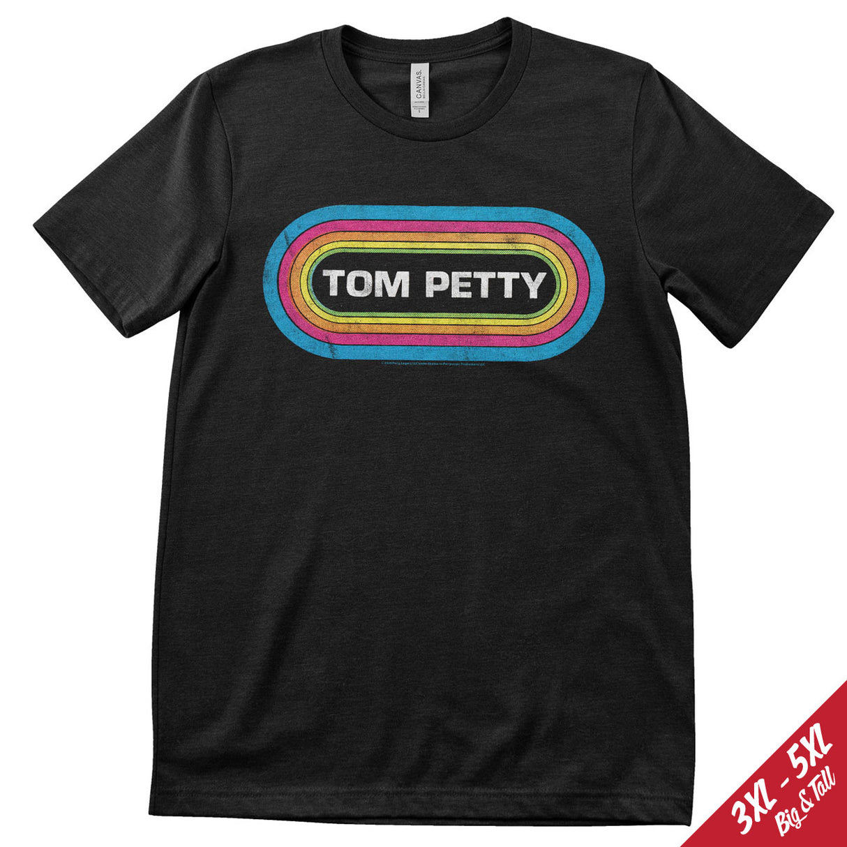 Tom Petty Retro Logo Big & Tall T-Shirt