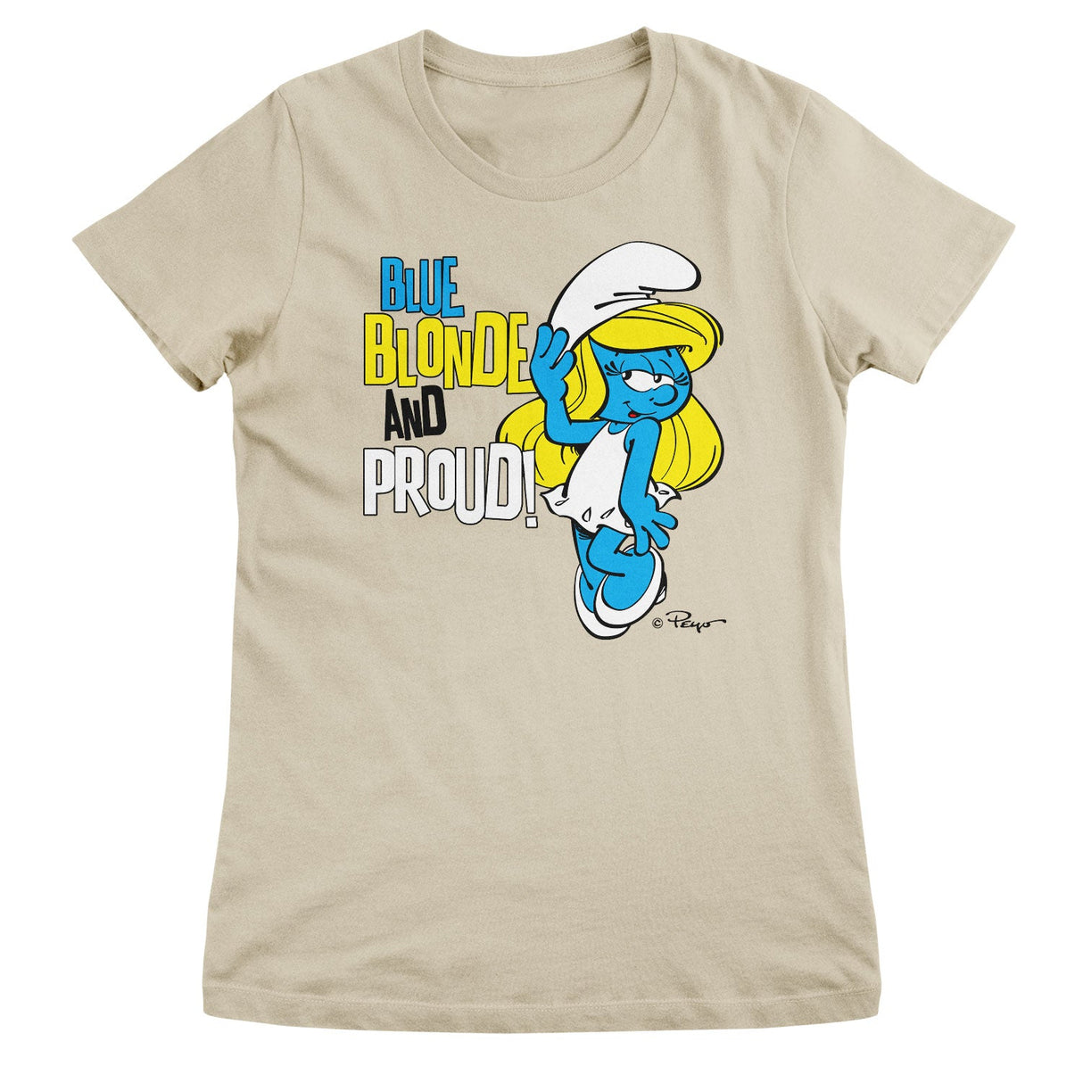 Blue, Blonde & Proud Girly Tee