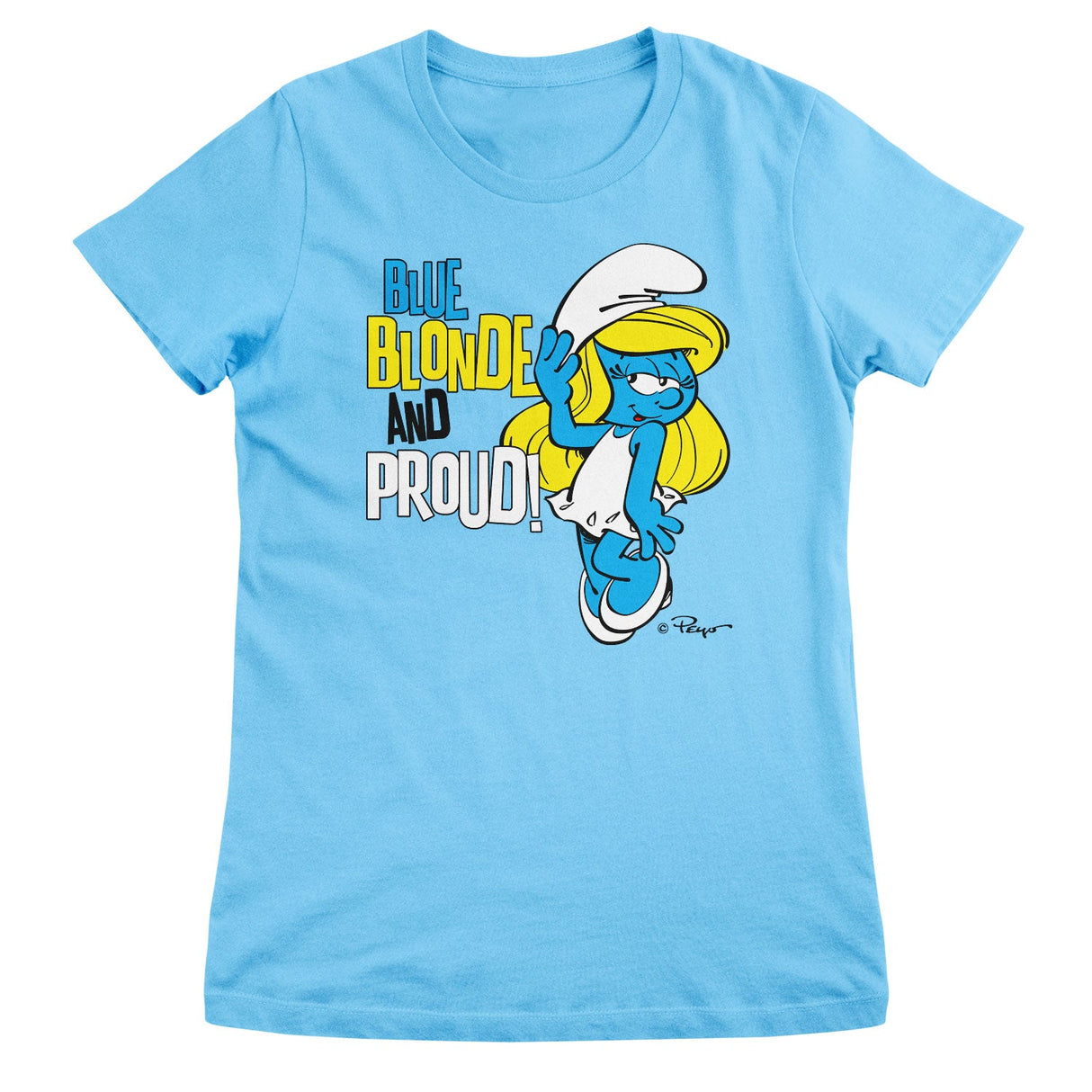 Blue, Blonde & Proud Girly Tee