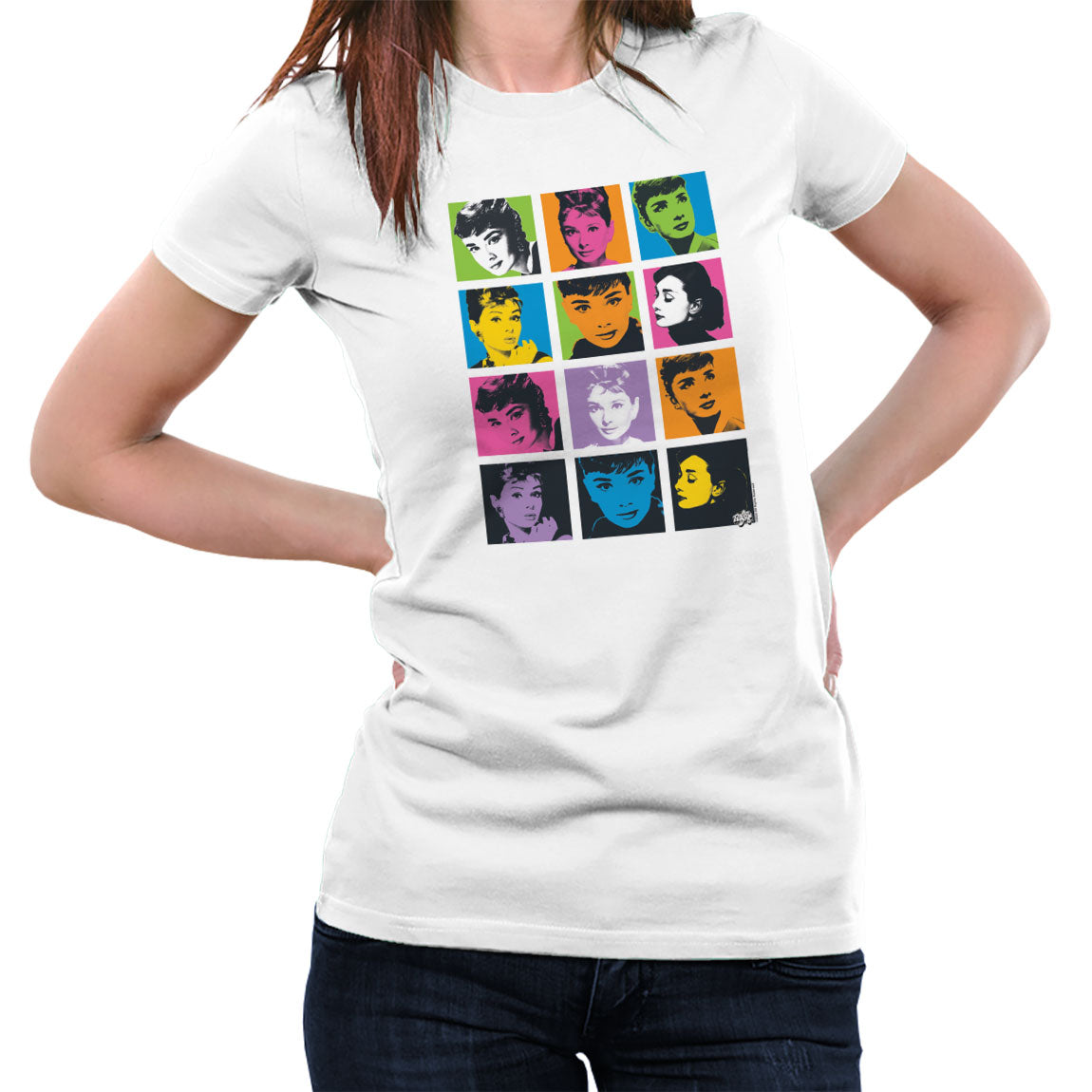 Audrey Hepburn Pop-Art Girly Tee