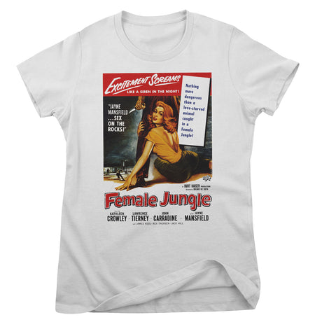 Female Jungle Retro Movie Poster Girly Tee