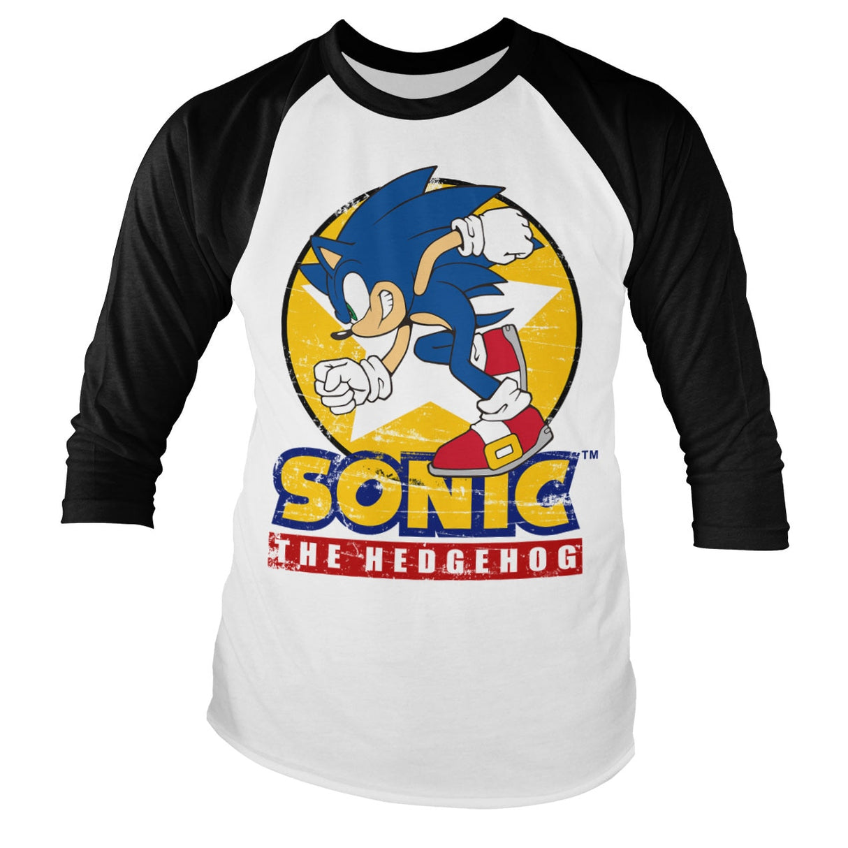 Fast Sonic - Sonic The Hedgehog Baseball Long Sleeve Tee