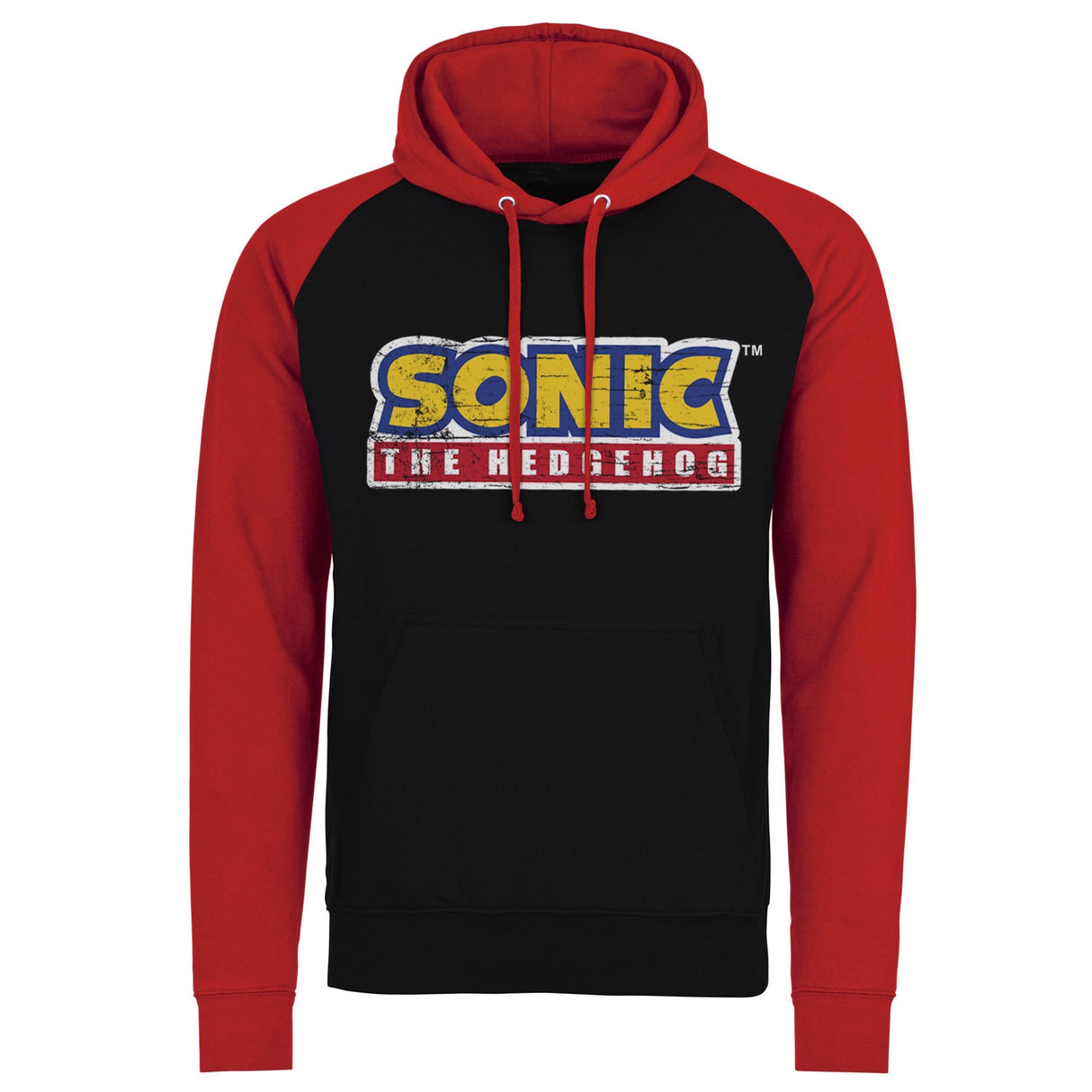 Sonic The Hedgehog Cracked Logo Baseball Hoodie