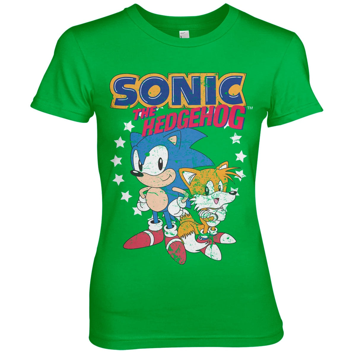 Sonic The Hedgehog - Sonic & Tails Girly Tee