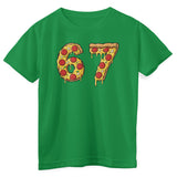 Six Seven Pizza Slice Kids Tee