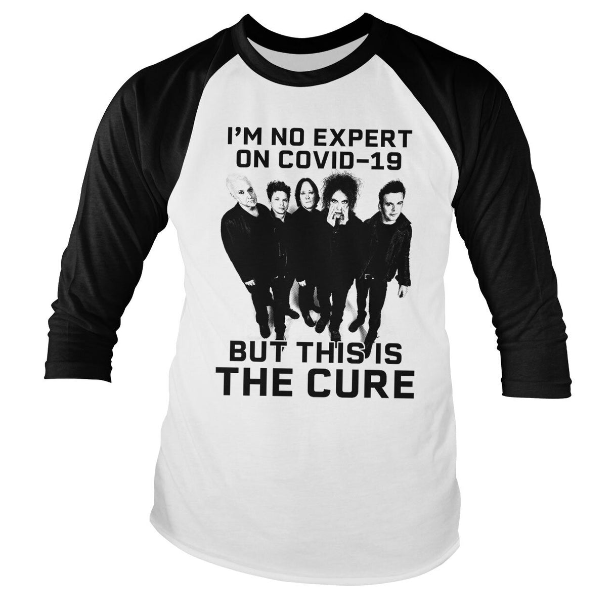 Covid-19 - The Cure Baseball Long Sleeve Tee