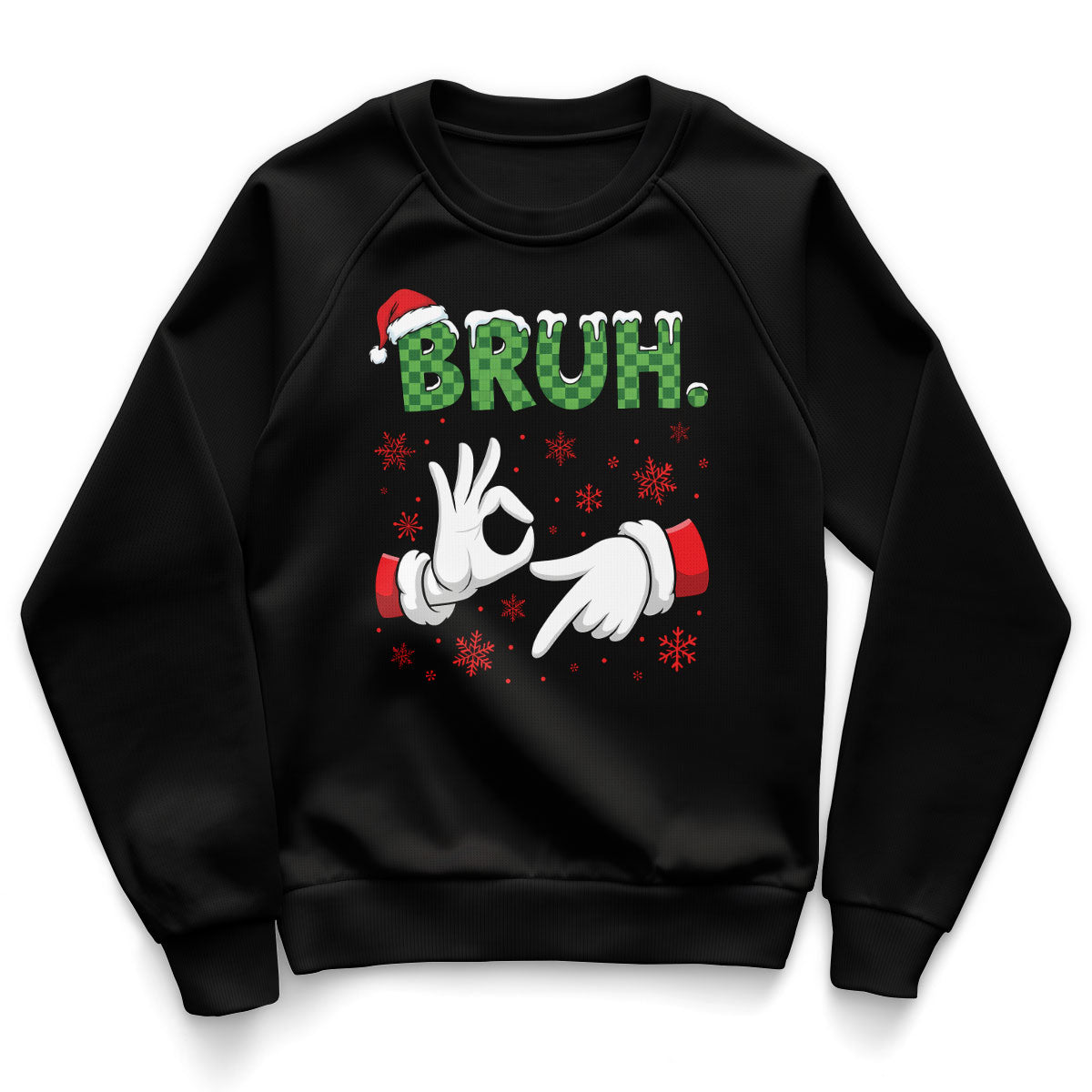Christmas Six Seven Bruh Kids Sweatshirt