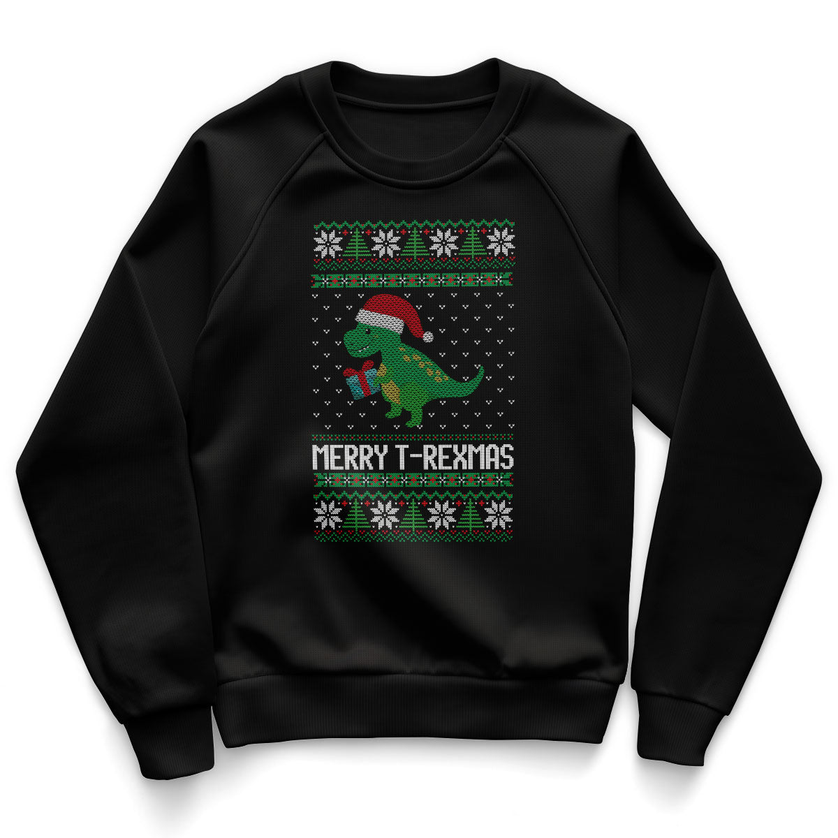 Merry T-Rexmas Kids Sweatshirt