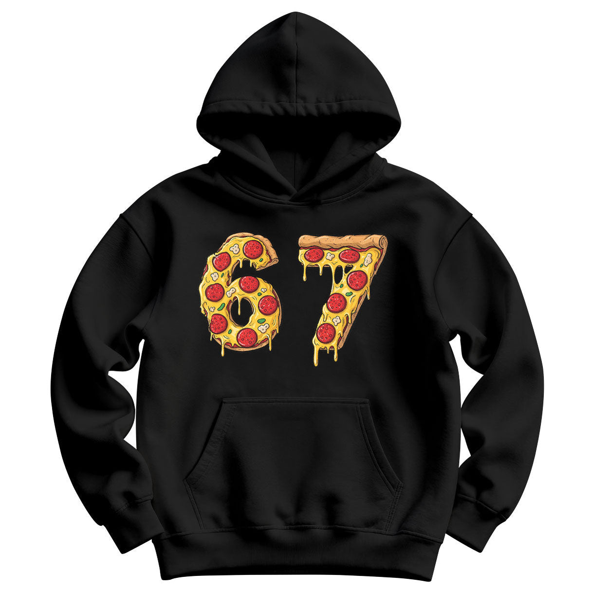 Six Seven Pizza Slice Kids Hoodie