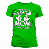 Awesome Mom Girly Tee