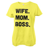 Wife - Mom - Boss Girly Tee