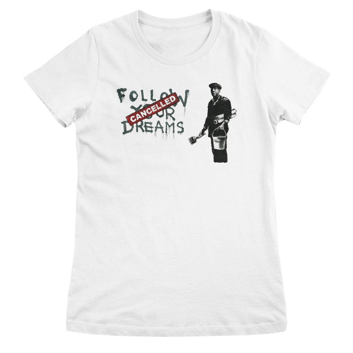 Banksy - Follow You Dreams Girly Top