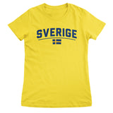 Sverige Flagga Girly Top