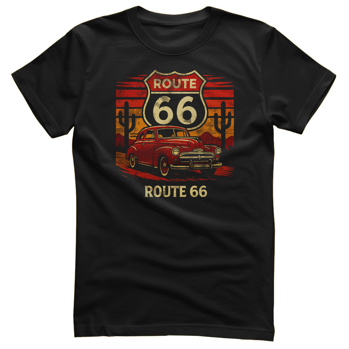 Route 66 - Retro Desert T-Shirt