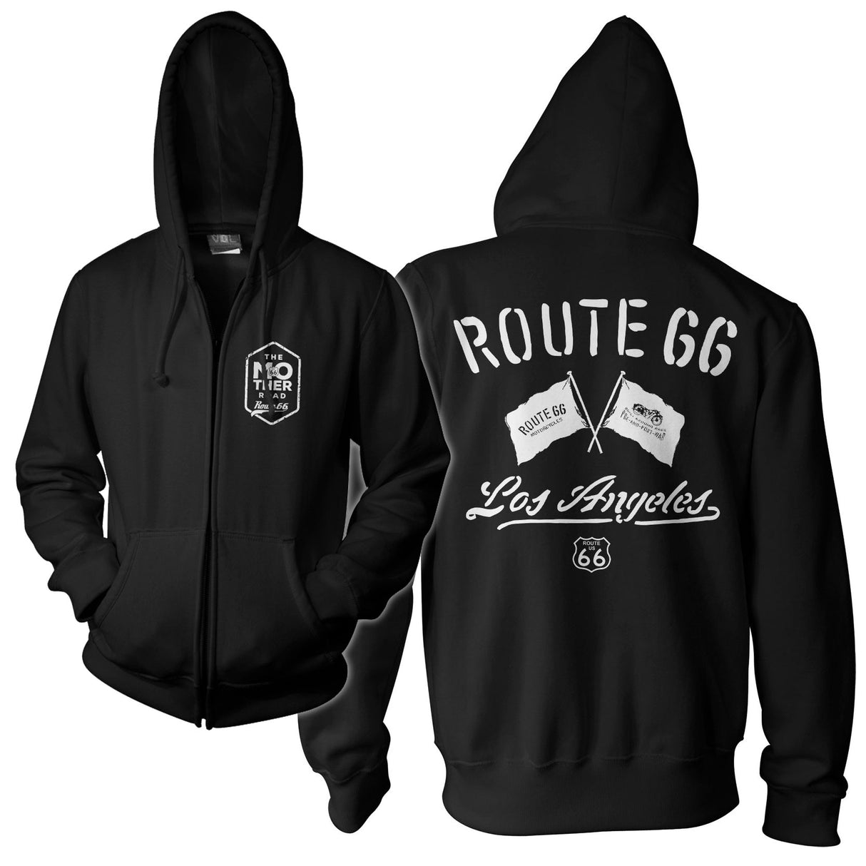 Route 66 Los Angeles Zipped Hoodie