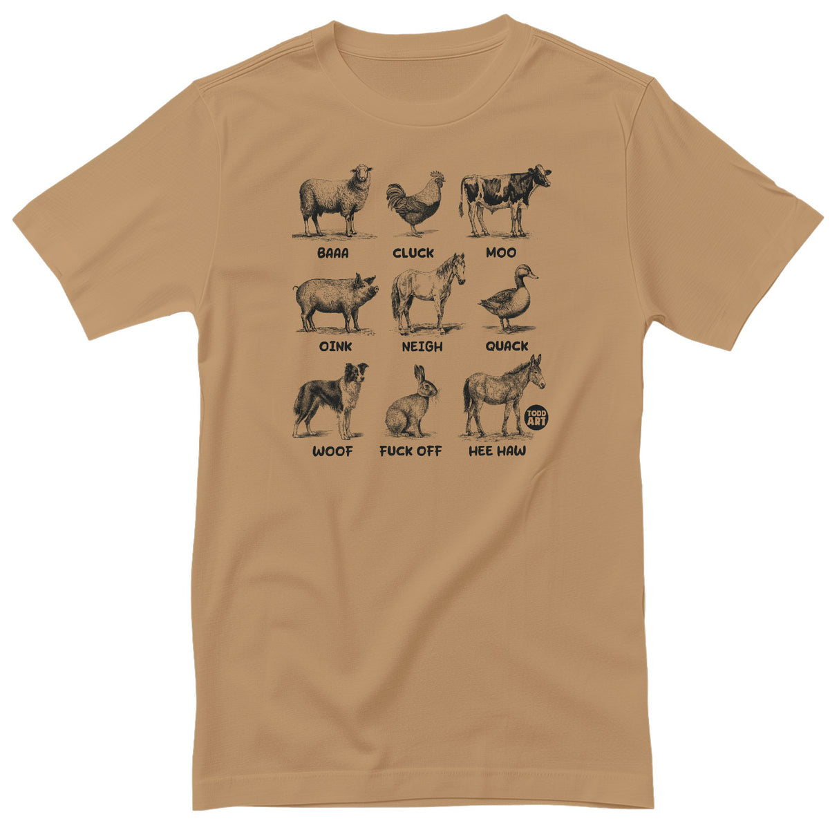 The Sounds Of Farm Animals - ToddArt T-Shirt