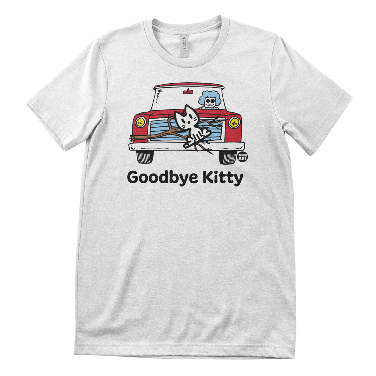 Goodbye Kitty Grandma Car - ToddArt T-Shirt
