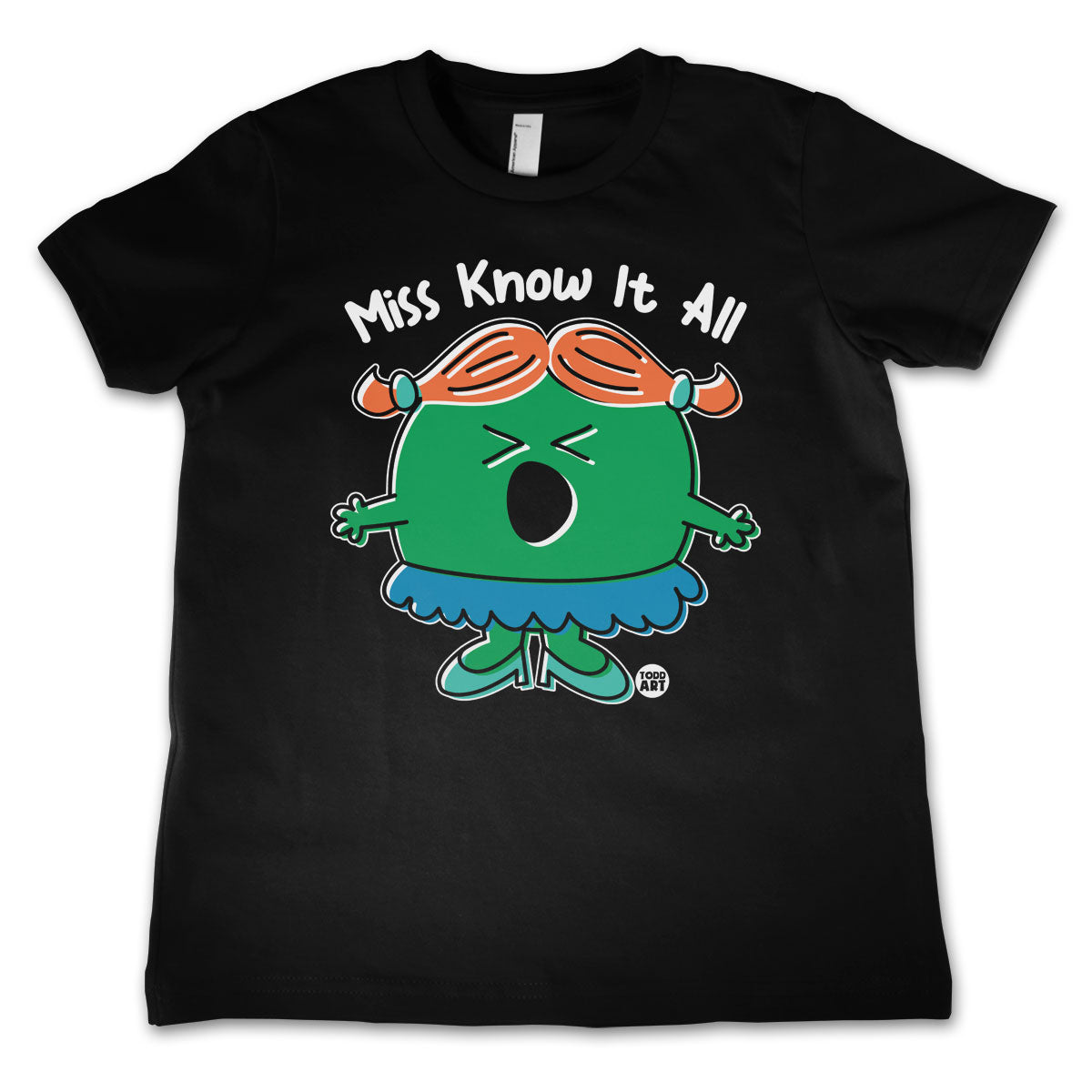 Miss Know It All - ToddArt Kids Tee