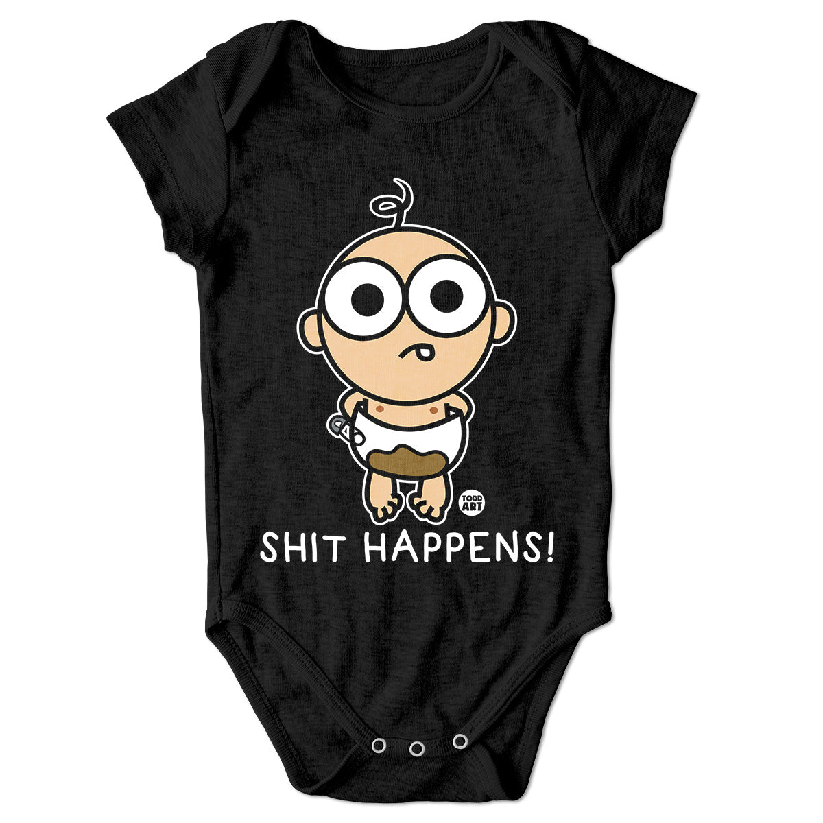 Bad Baby - Shit Happens - ToddArt Baby Body