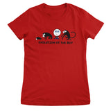 Evolution Of The Boy - ToddArt Girly Tee