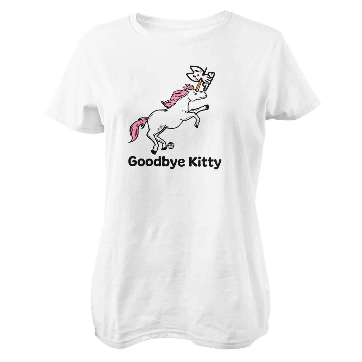 Goodbye Kitty Unicorn - ToddArt Girly Tee