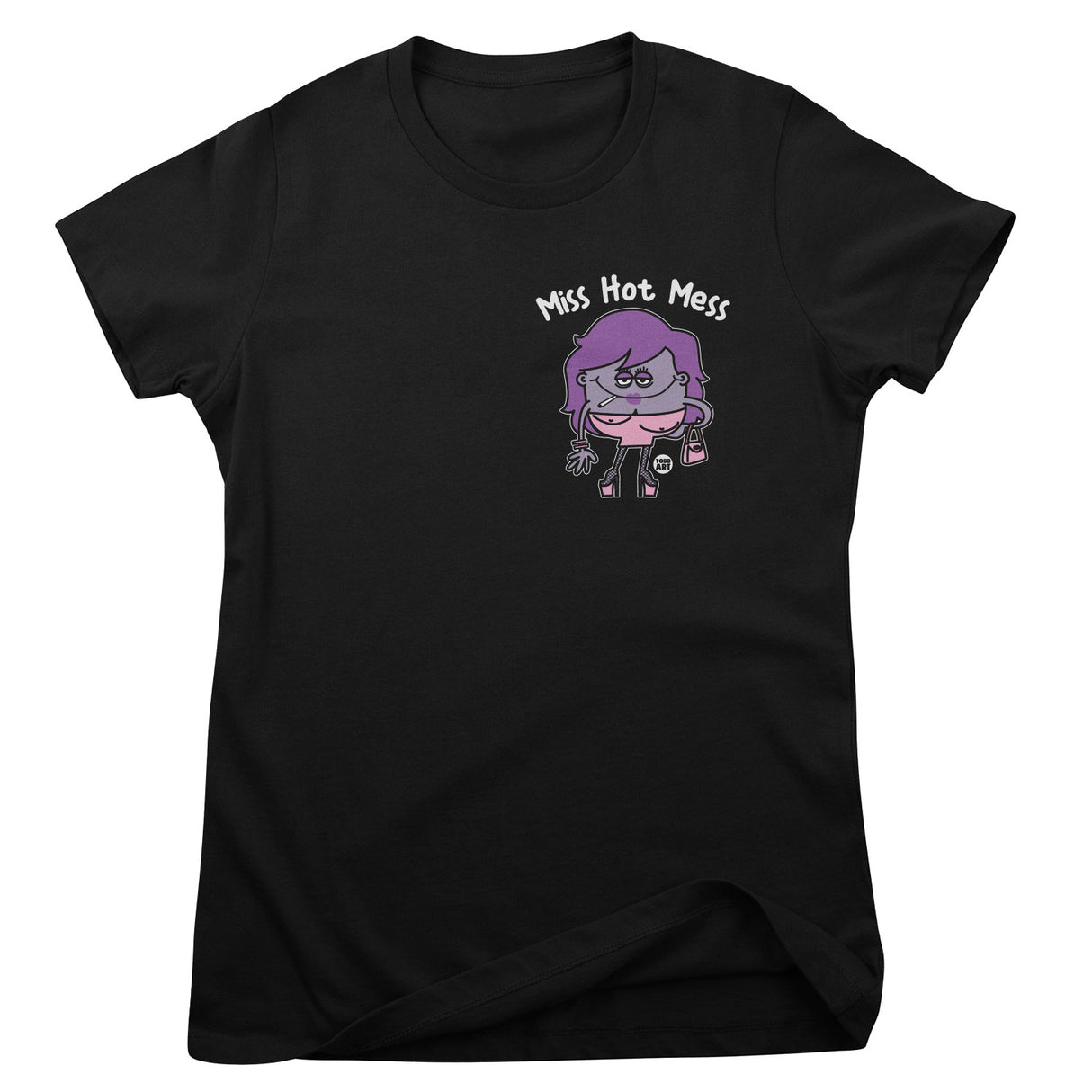 Miss Hot Mess - ToddArt Girly Tee