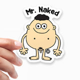 Mr Naked Sticker