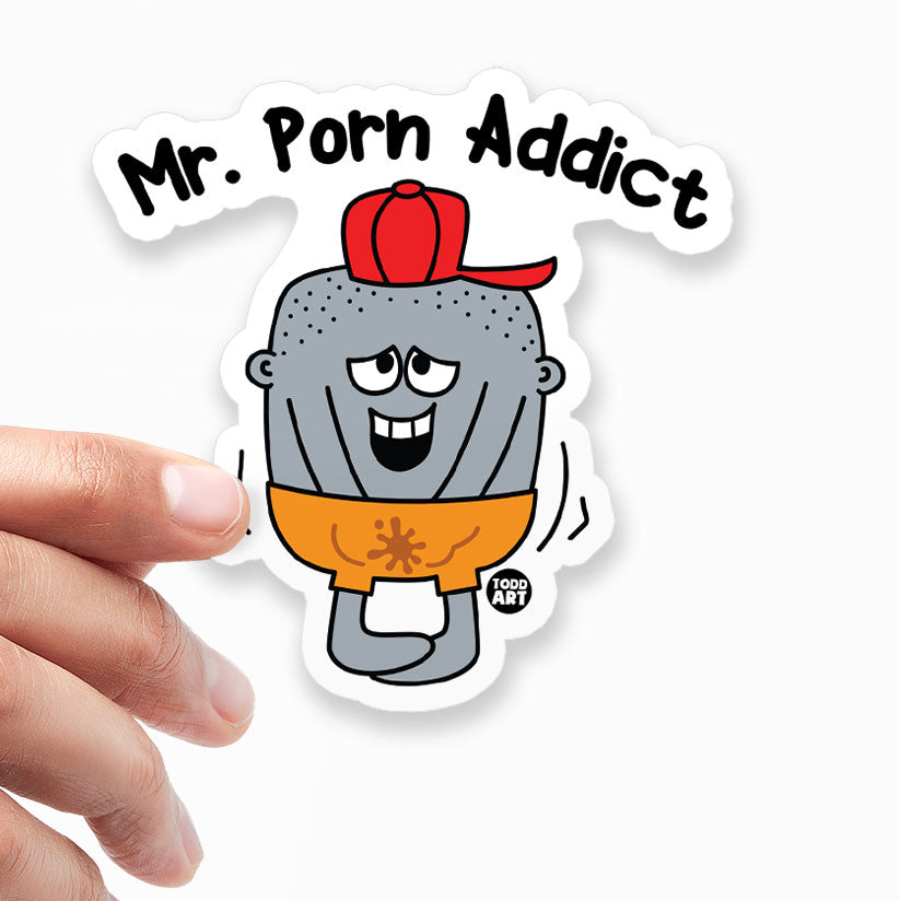 Mr Porn Addict Sticker