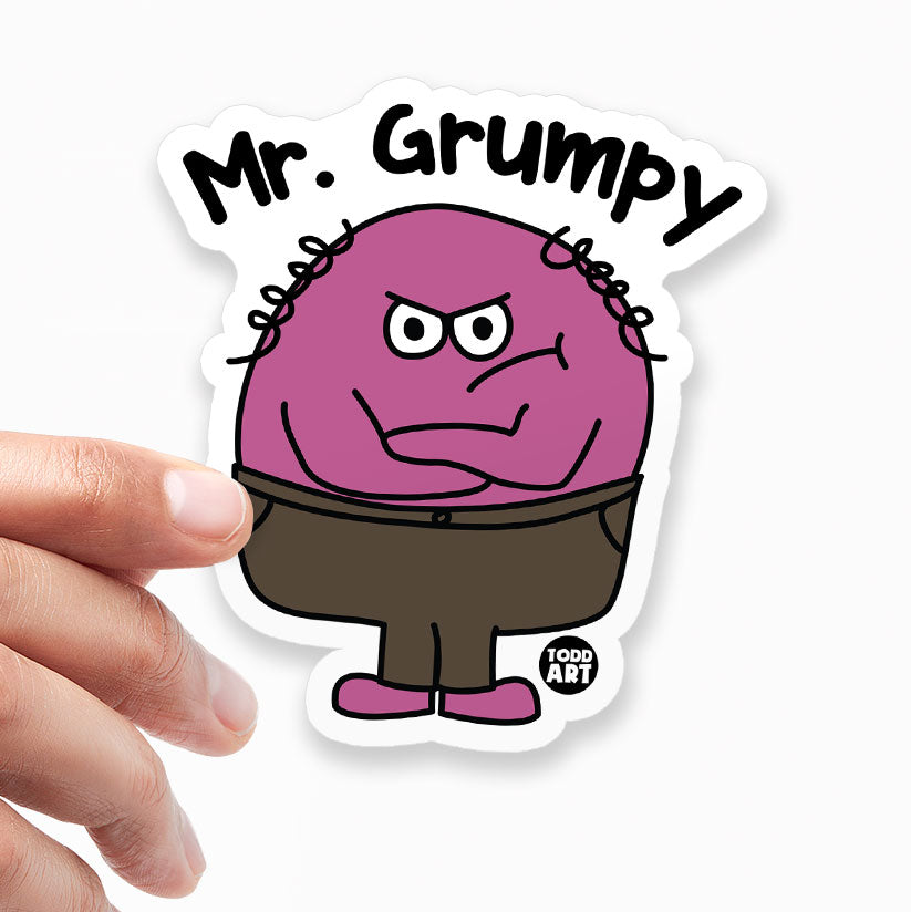 Mr Grumpy Sticker