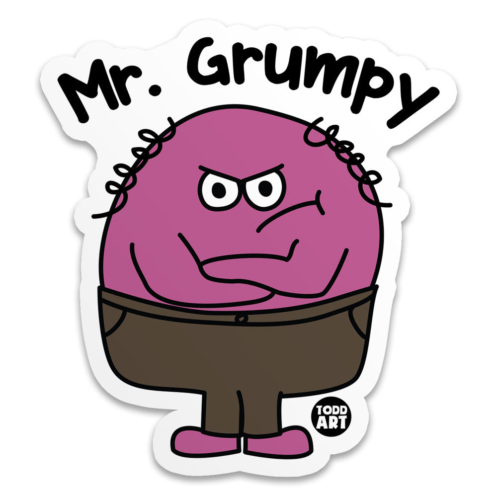 Mr Grumpy Sticker