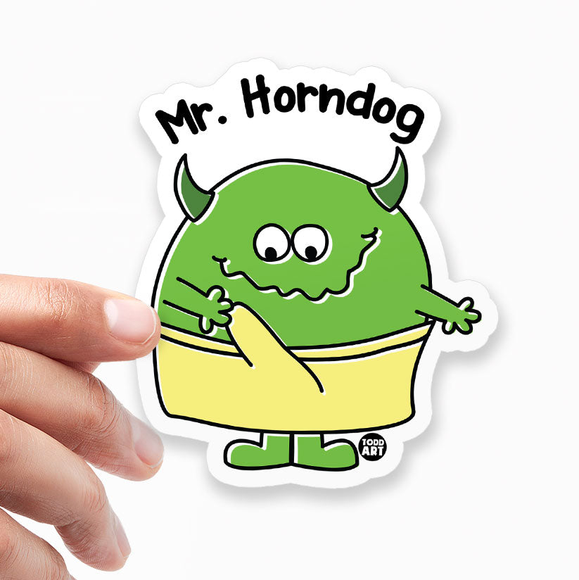 Mr Horndog Sticker