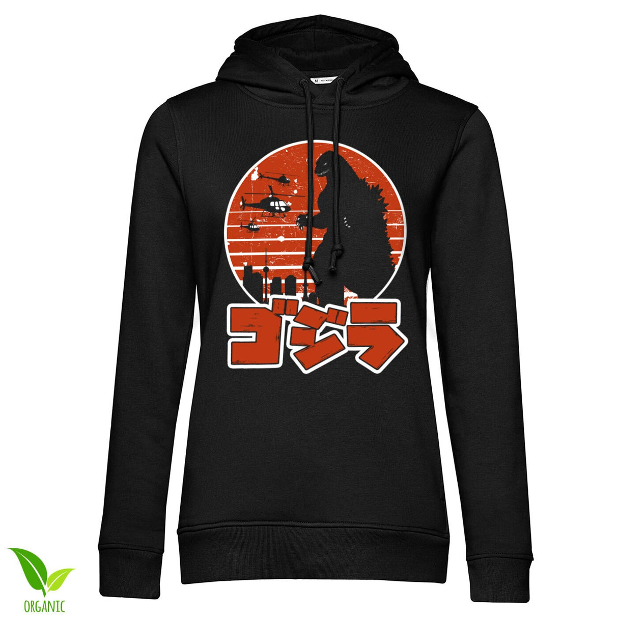 Godzilla Japanese Logo Girls Hoodie