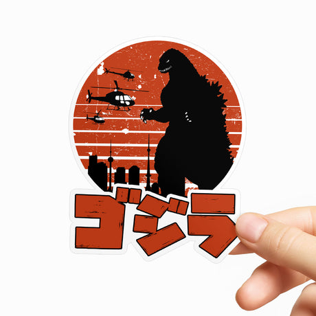 Godzilla Japanese Logo Sticker