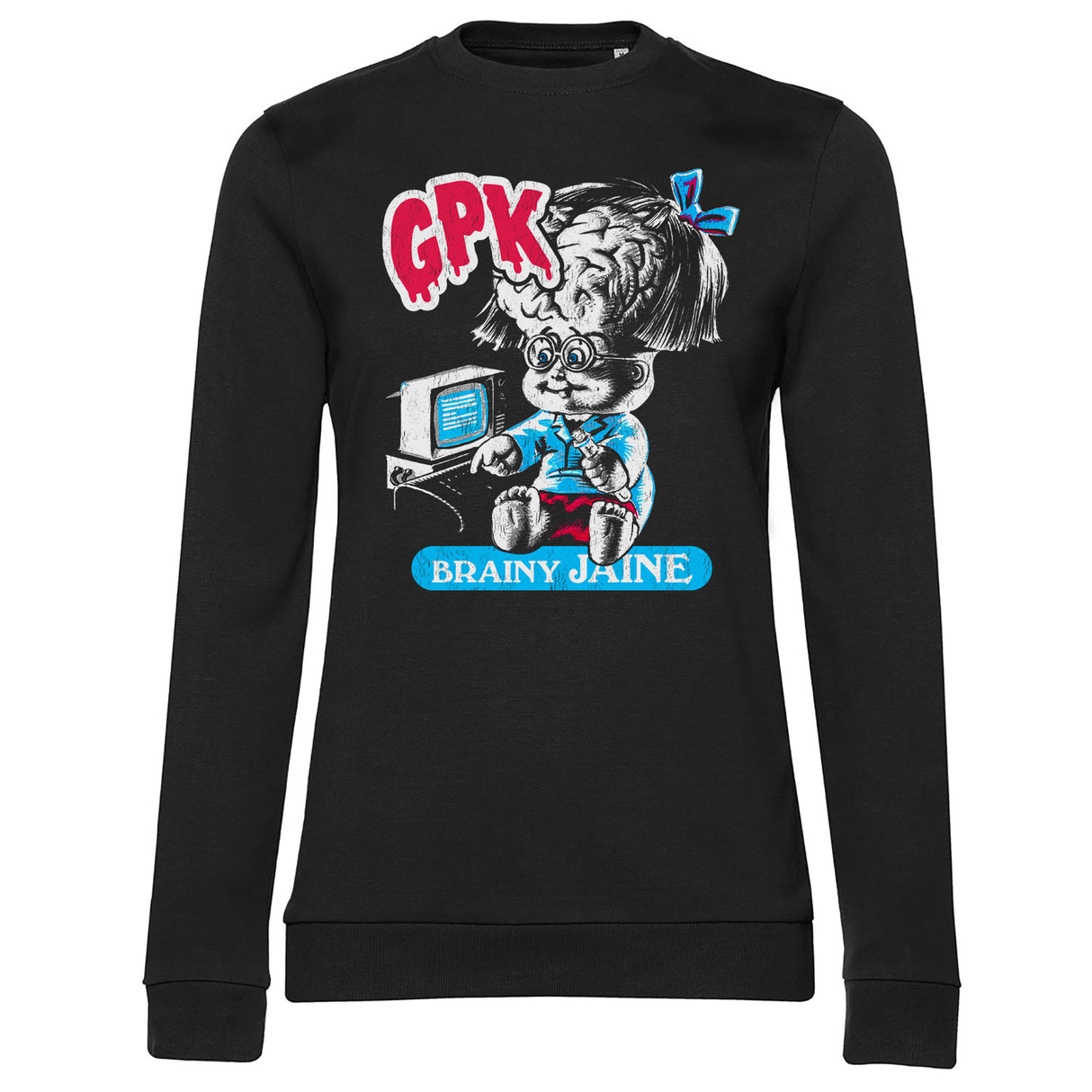 Garbage Pail Kids - Brainy Jaine Girly Sweatshirt