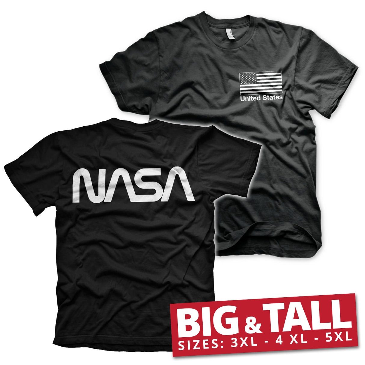 NASA Black Flag Big & Tall T-Shirt