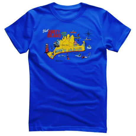 Amity Island Map T-Shirt