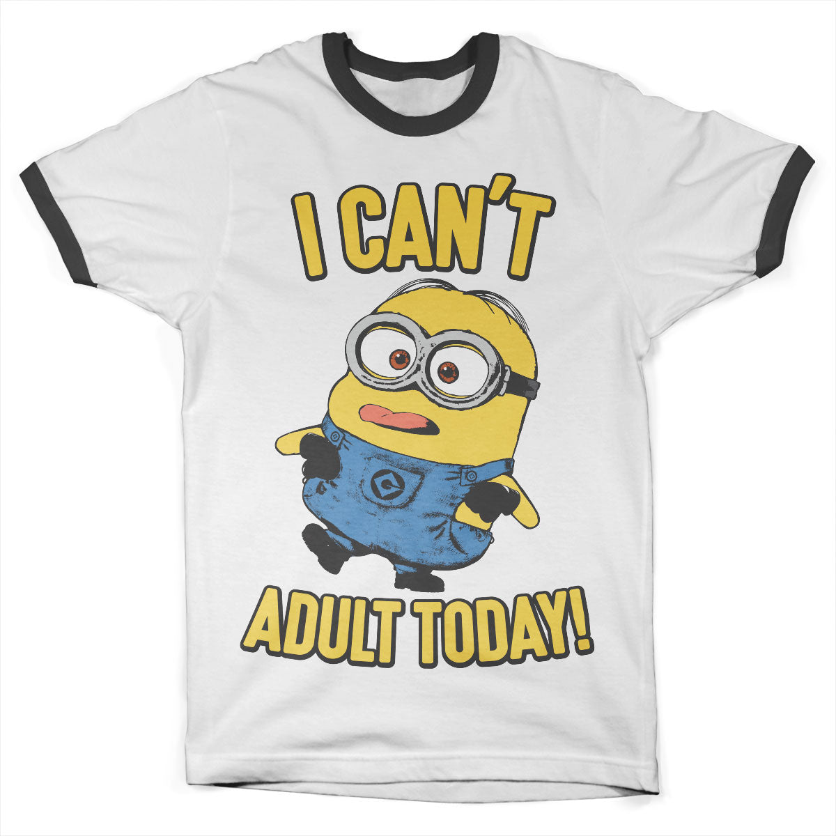 Minions - I Can't Adult Today Ringer Tee