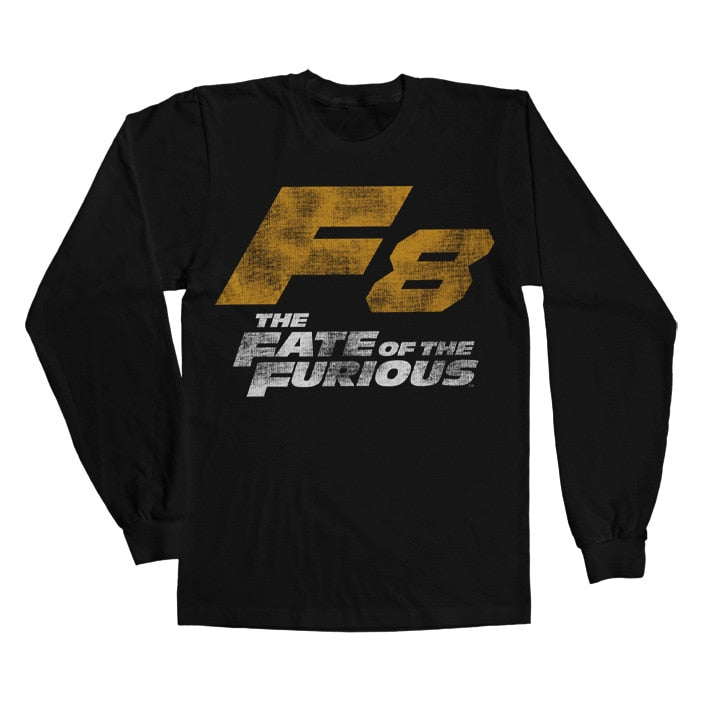 F8 Distressed Logo Long Sleeve Tee