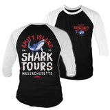 Amity Island Shark Tours Baseball 3/4 Sleeve Tee